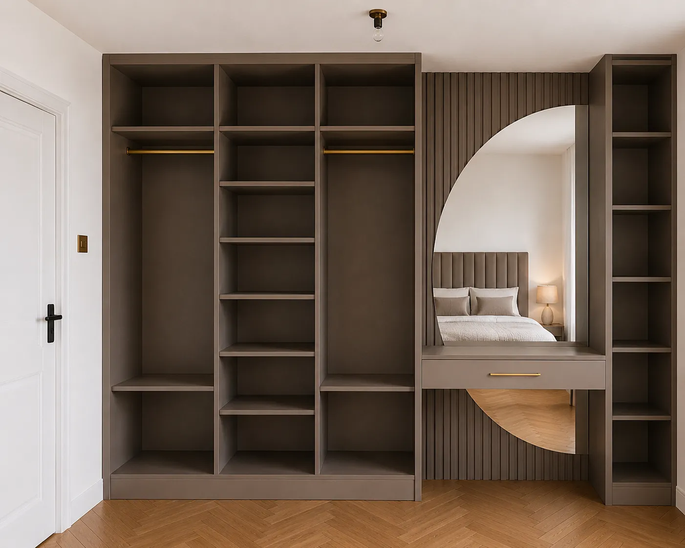 Careful installation of made-to-measure fitted cabinetry