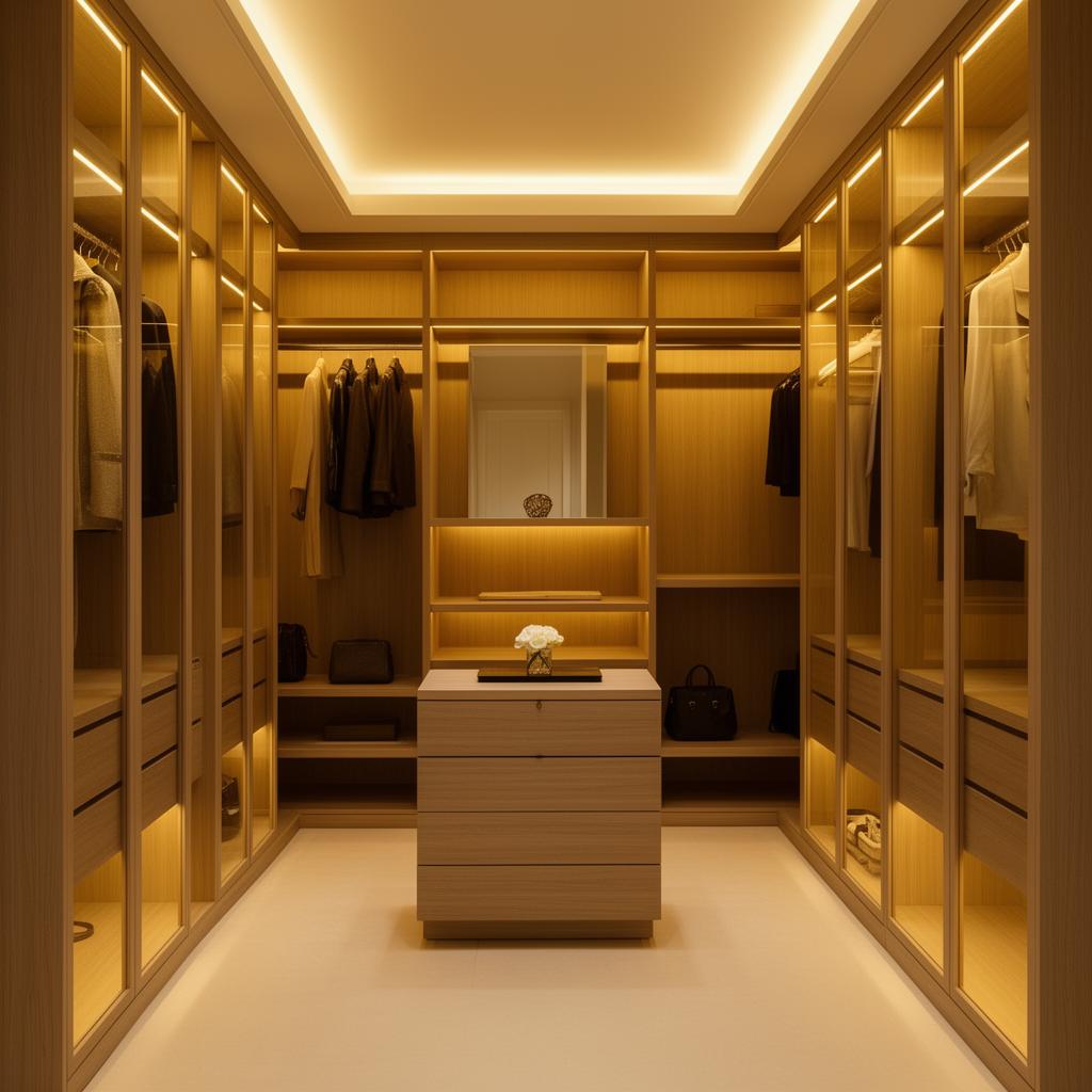 Bespoke walk-in wardrobe interior