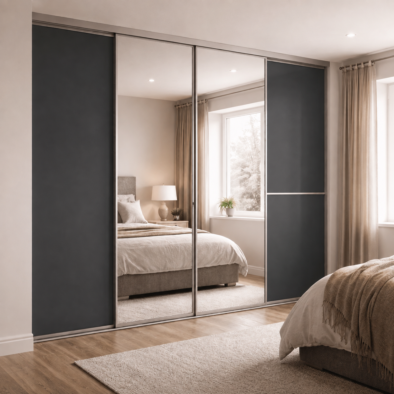 Indicative Graphite fitted furniture finish