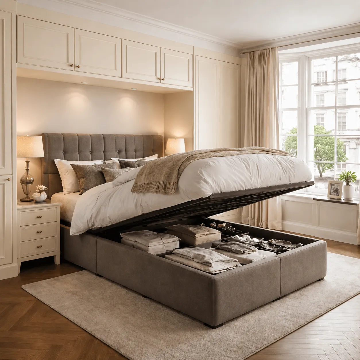 Warm ivory fitted bedroom finish sample
