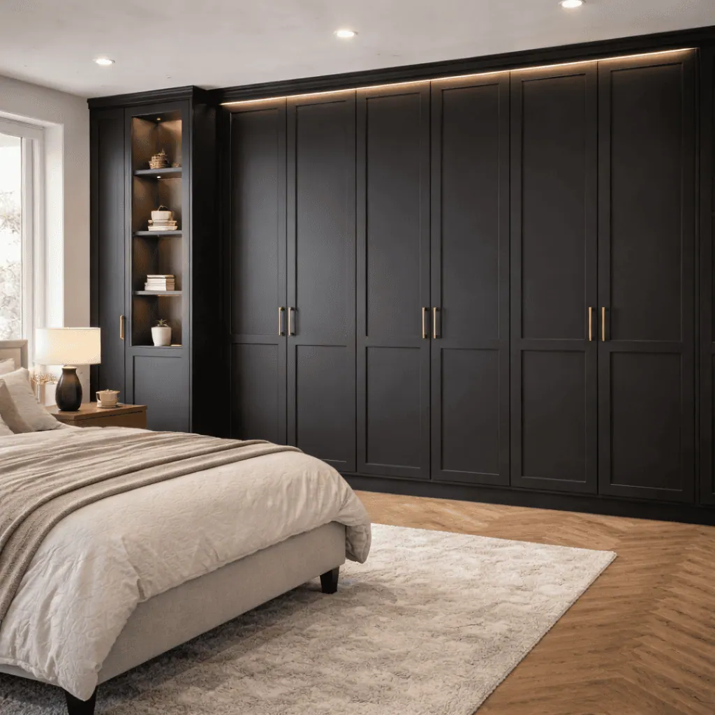 Fitted cabinetry detail with clean door alignment