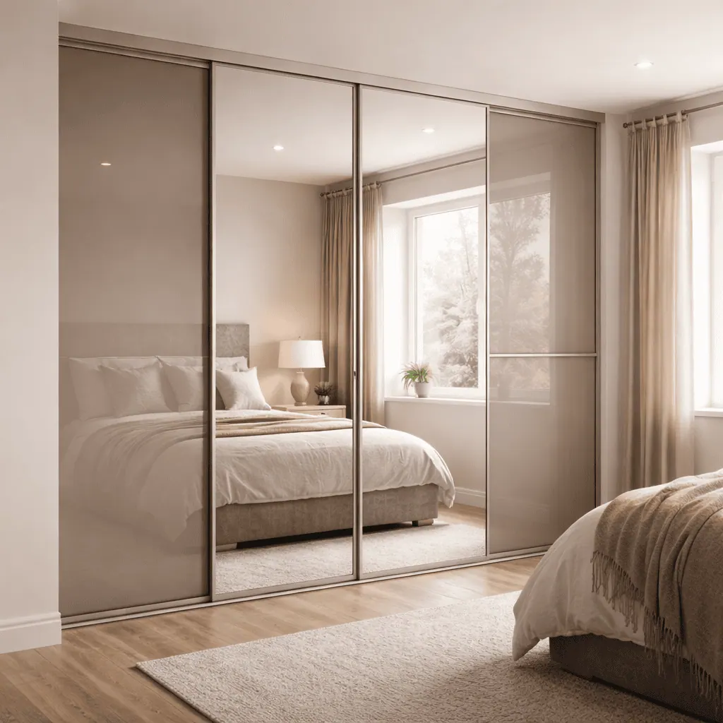 Walk-in wardrobe with refined storage layout