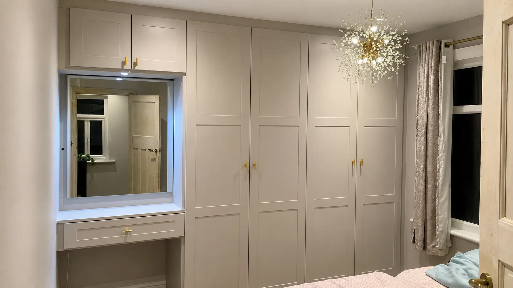 Custom fitted wardrobe design