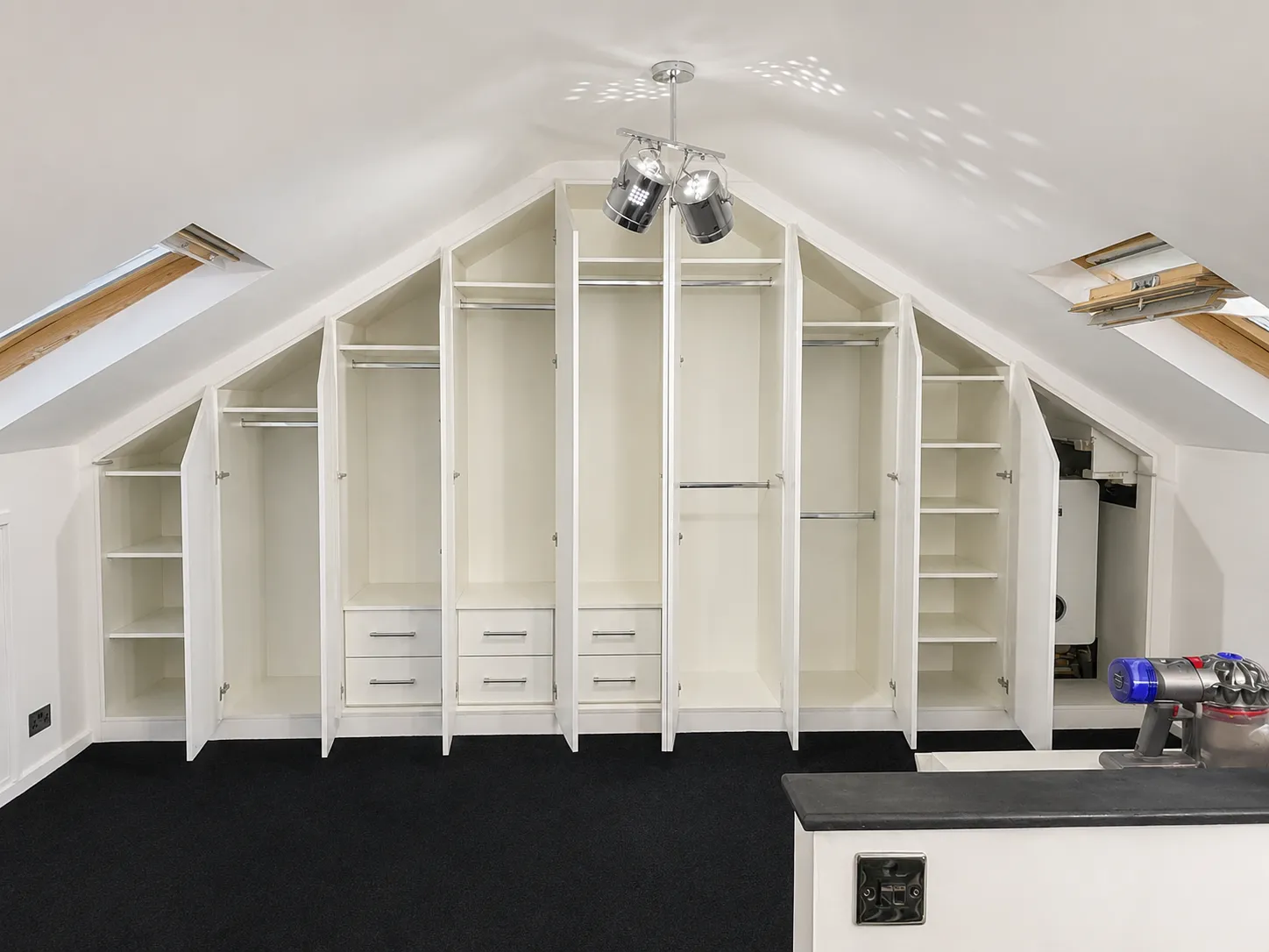 Completed wardrobe installation